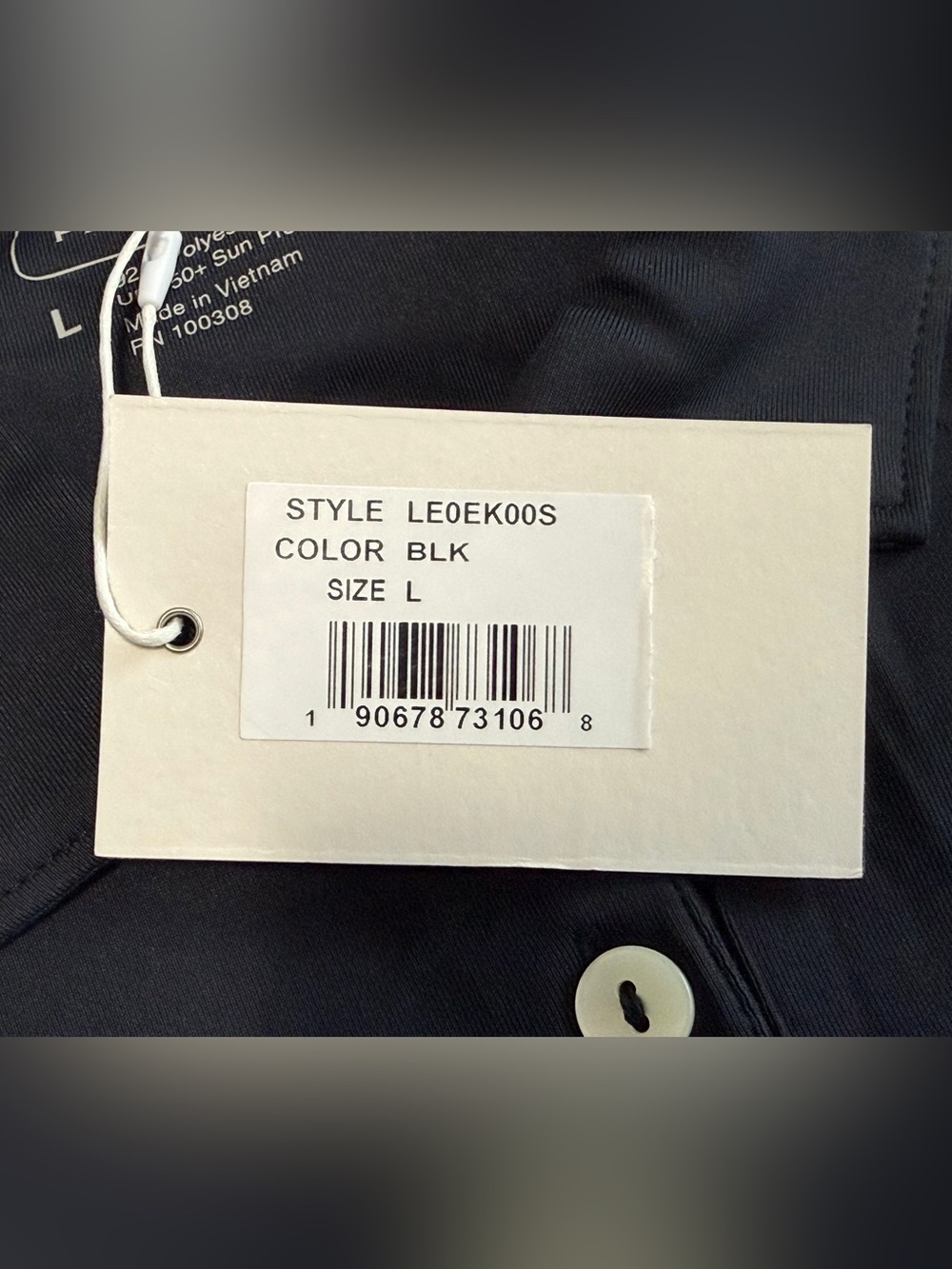 Peter Millar X Stella Artois Women’s Polo Shirt Black Large UPF 50+ Stretch - Picture 4 of 7